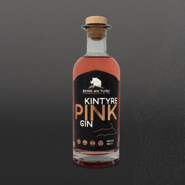 Kintyre Pink Gin Beinn An Tuirc Distillers, Kintyre Gin