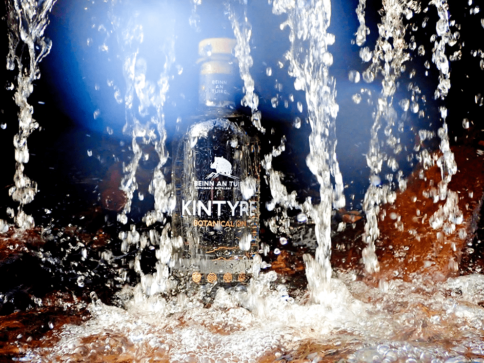 Kintyre Gin is produced with hydro electricity generated on site. 