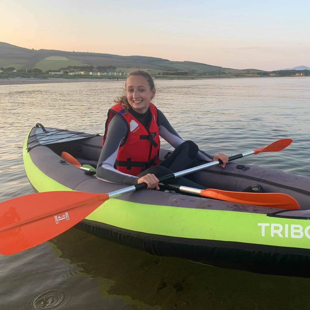 Louise on the water