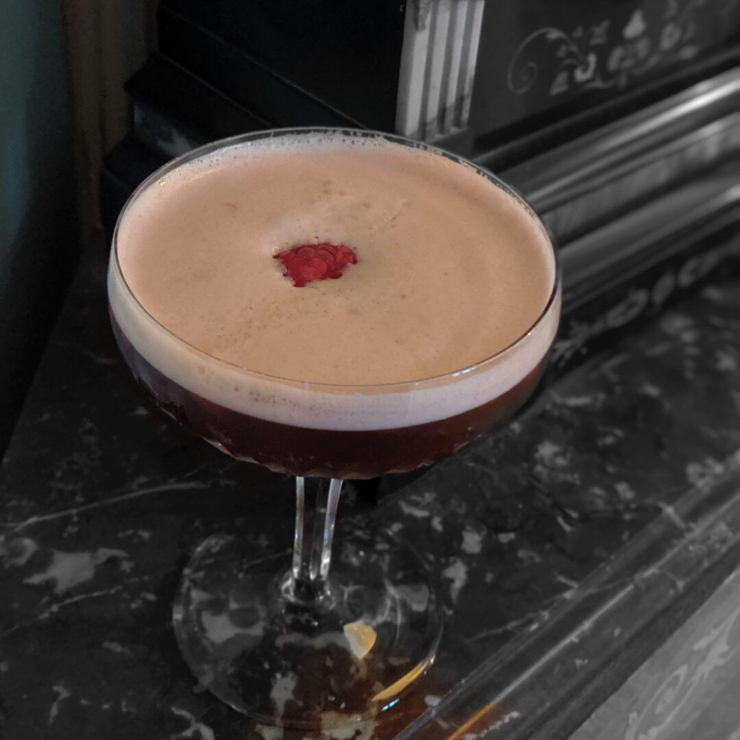 Kintyre Pink Gin Raspberry Espresso Martini