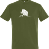 khaki boar t-shirt
