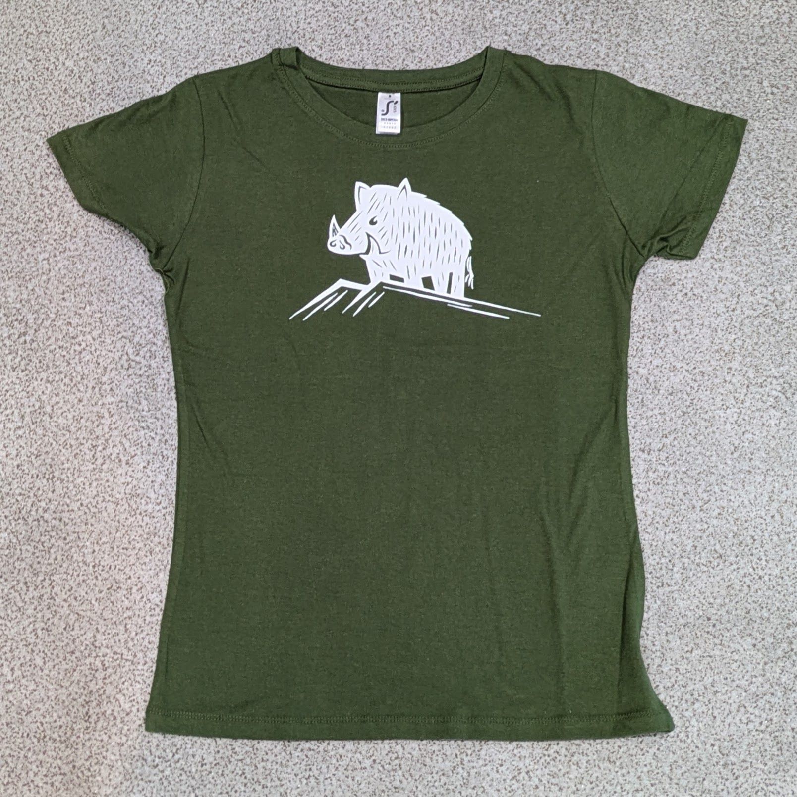 Beinn An Tuirc Boar T-Shirt - Ladies Fit - Image 3